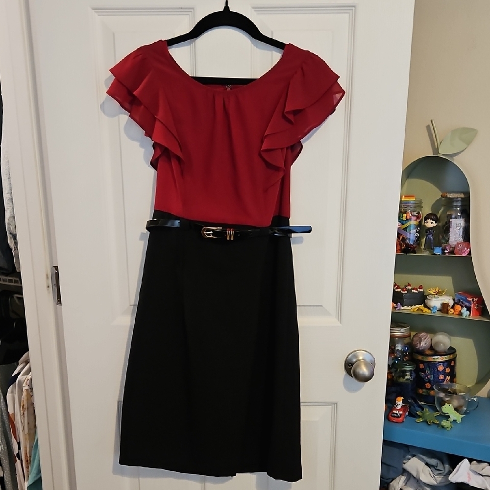 Alyx Red and Black Mini Dress
